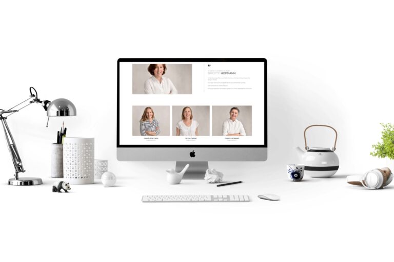 Website auf iMac