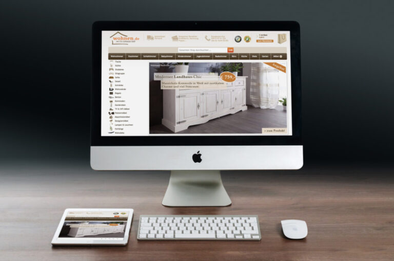 Bad-Onlineshop auf iMac