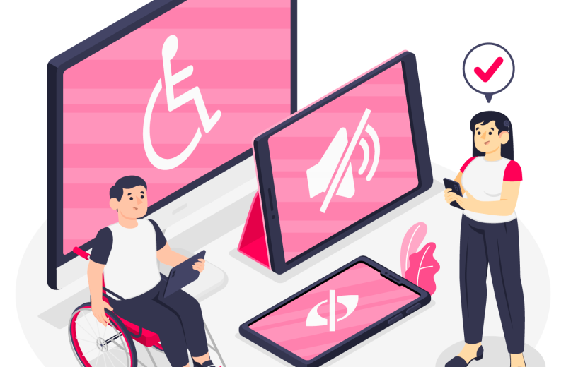 Illustration zur digitalen Barrierefreiheit