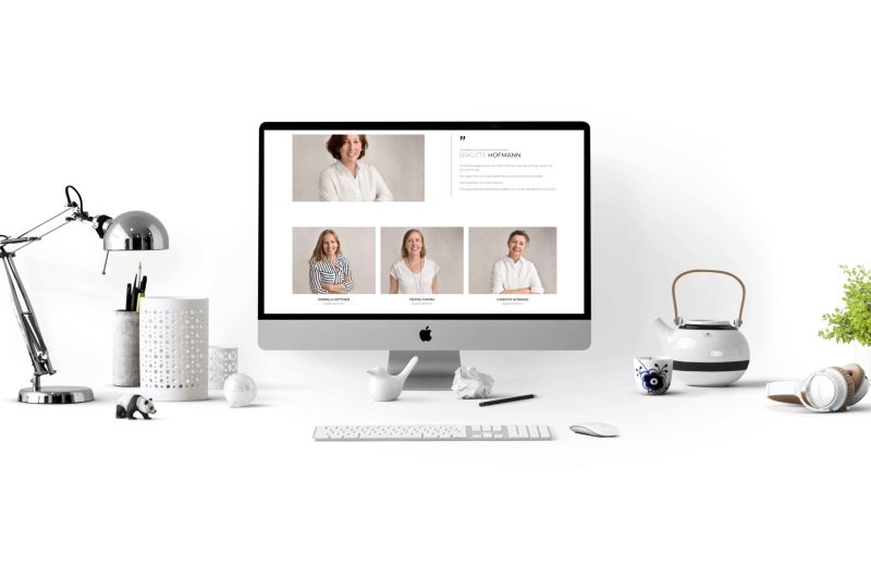 Website auf iMac