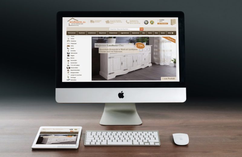Bad-Onlineshop auf iMac