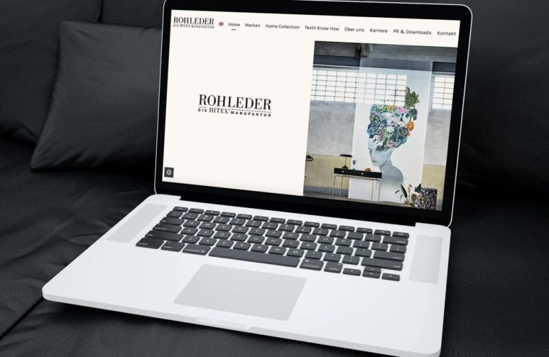 Rohleder-Website auf Laptop